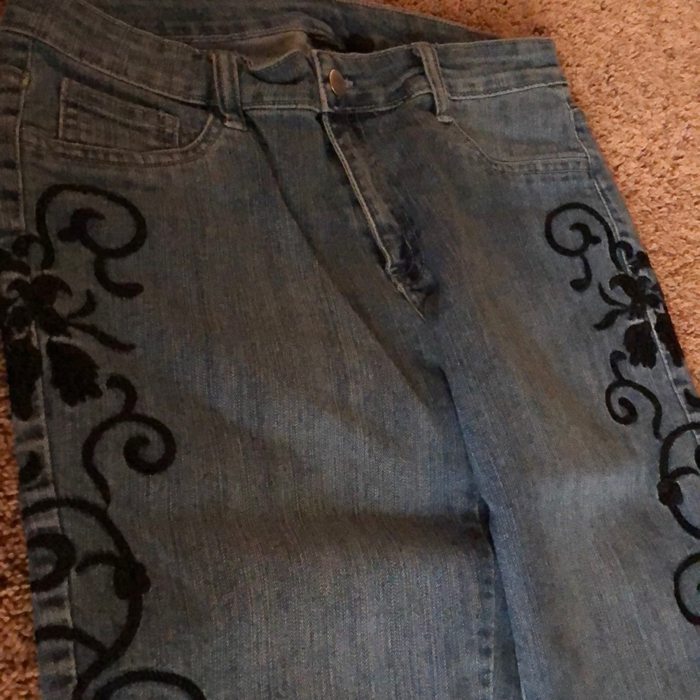 Embroidered jeans